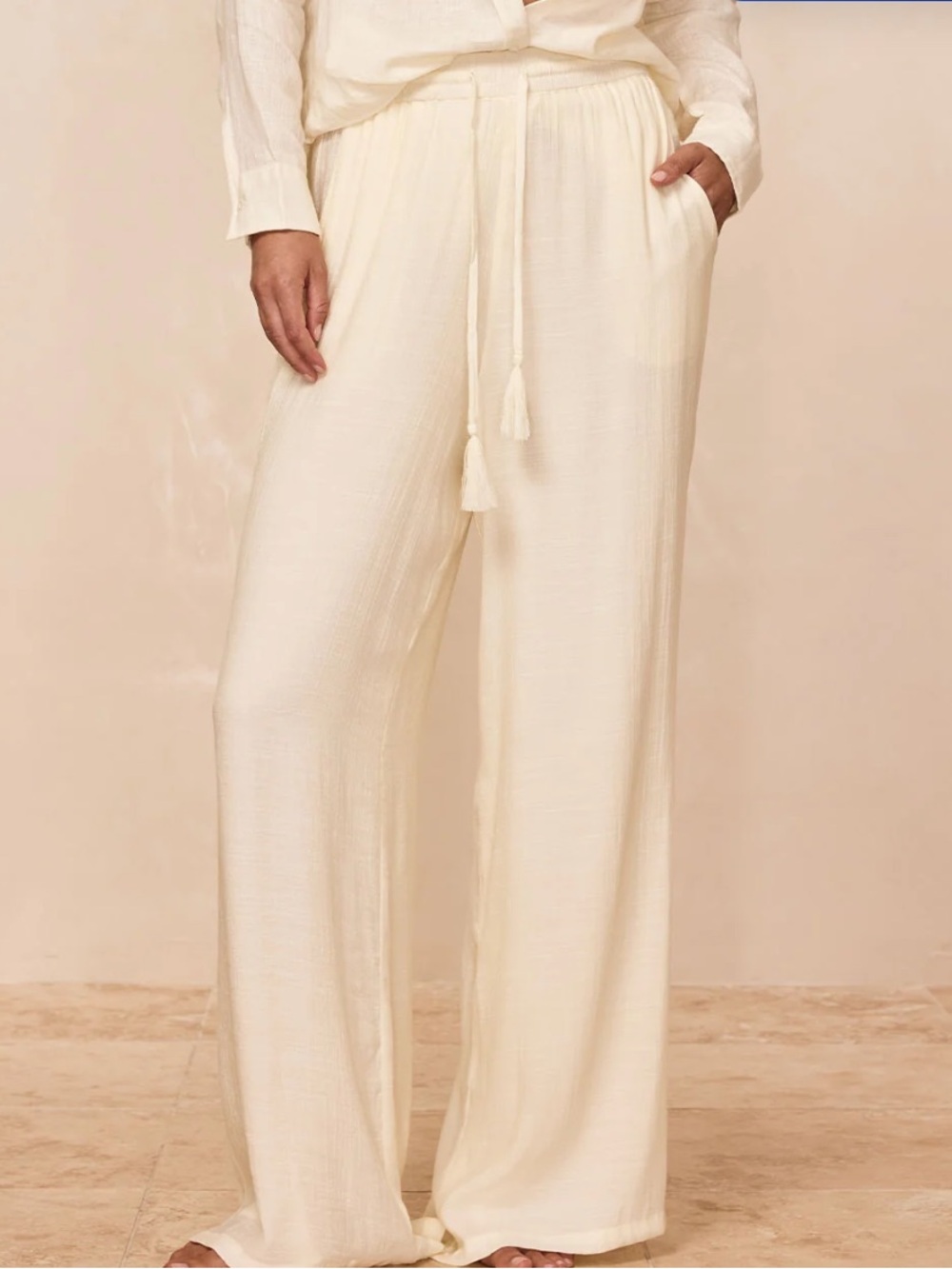 Monday Swimwear White summer pants